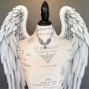 Silver Winged Vintage Peace Necklace